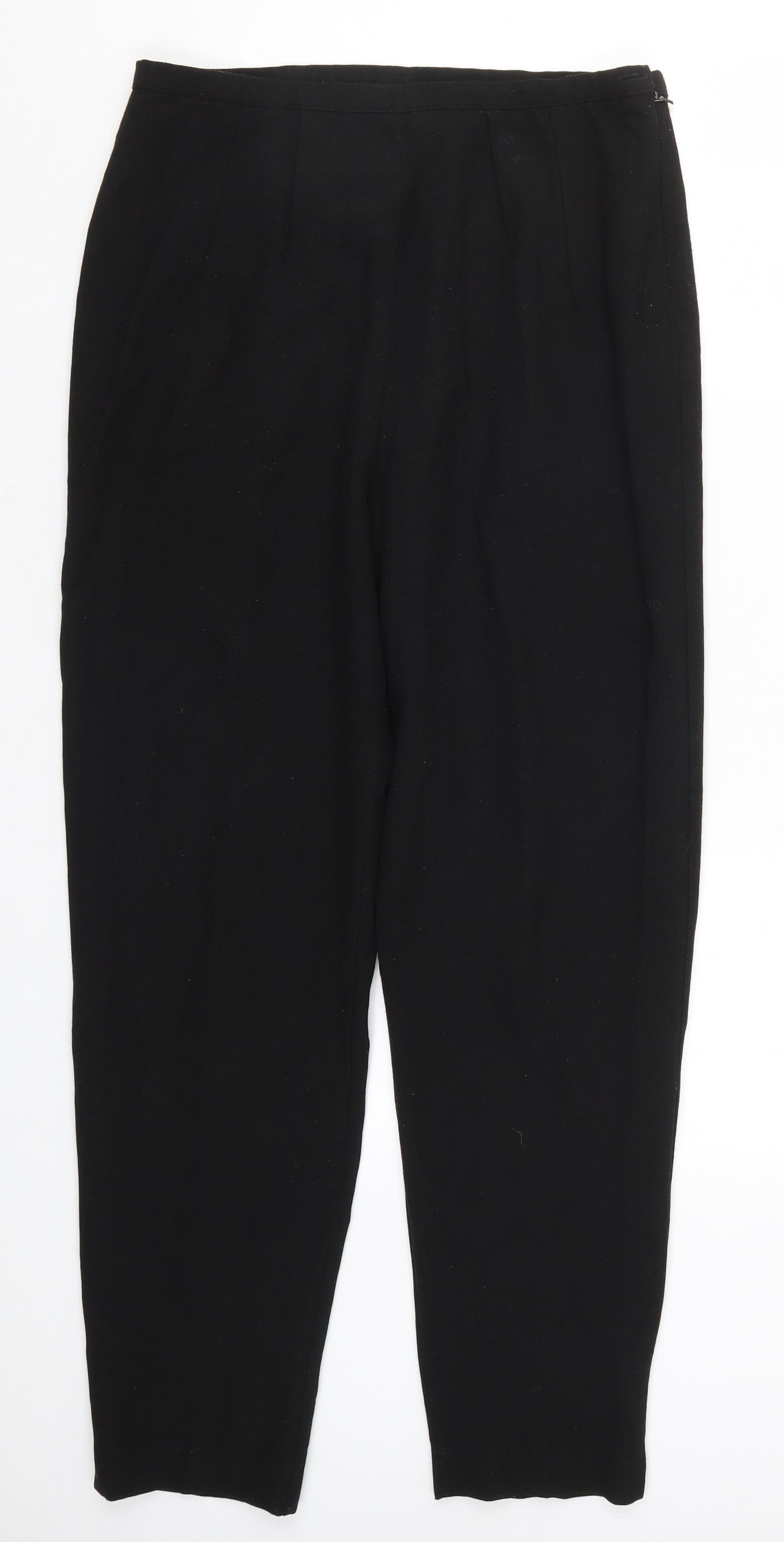 Preworn Womens Black   Trousers  Size 16 L28 in