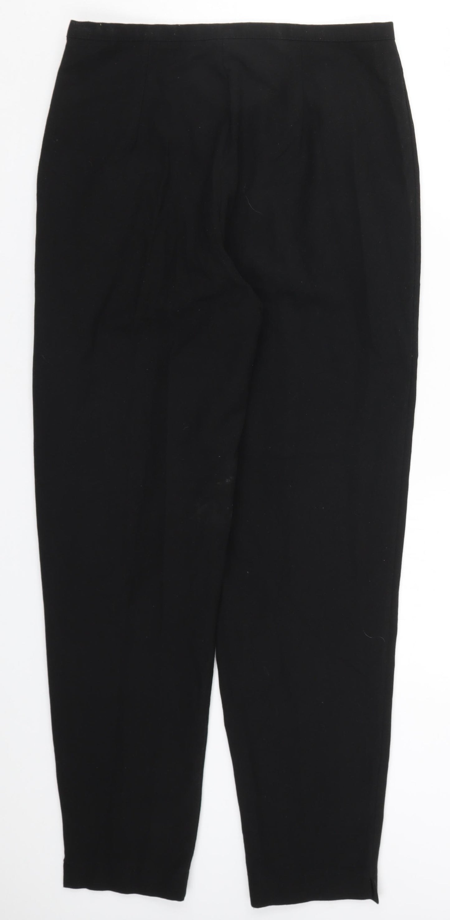 Preworn Womens Black   Trousers  Size 16 L28 in