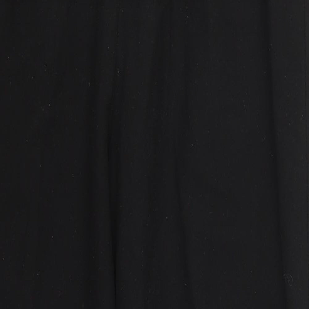 Preworn Womens Black   Trousers  Size 16 L28 in
