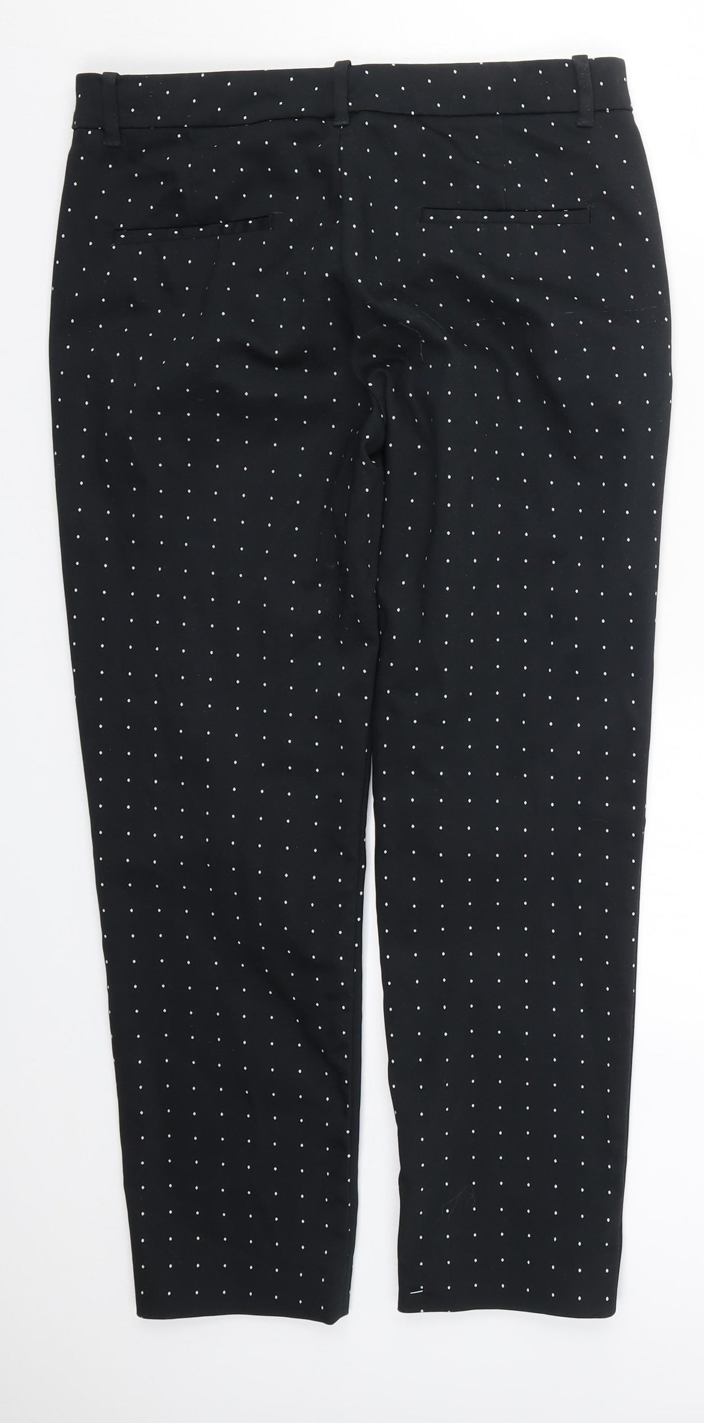 Zara Womens Black Geometric  Trousers  Size M L26 in