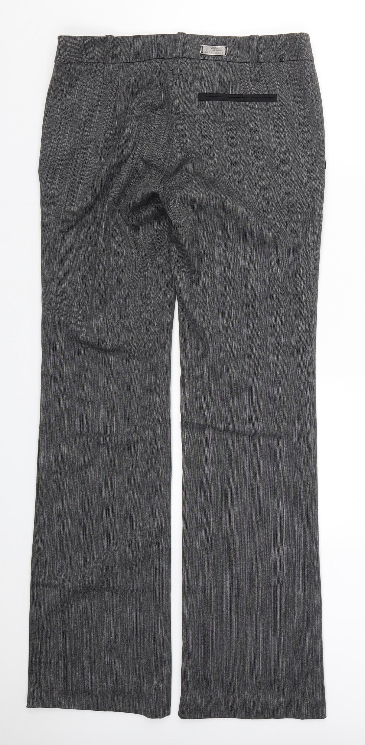 River Island Womens Grey   Trousers  Size 8 L31 in