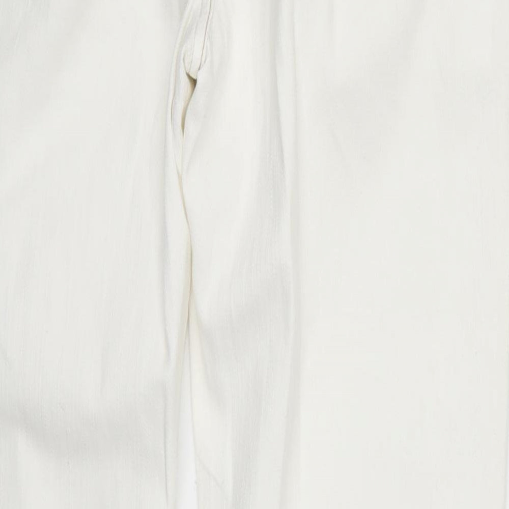 NEXT Womens White  Denim Straight Jeans Size 14 L30 in