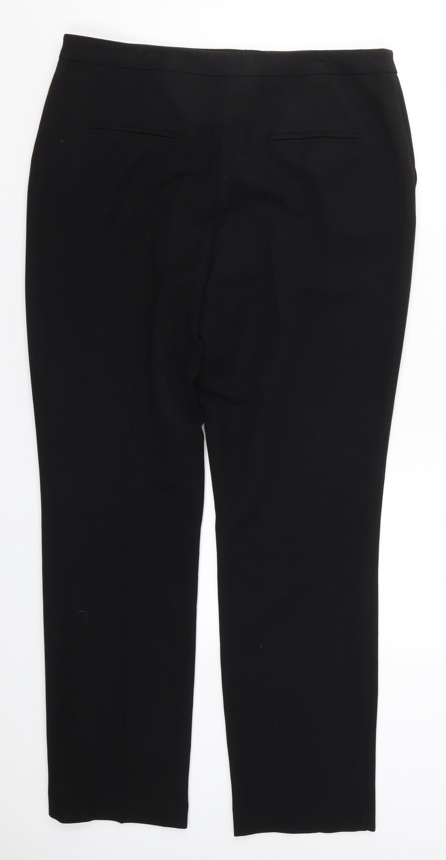 Papaya Womens Black   Trousers  Size 14 L29 in