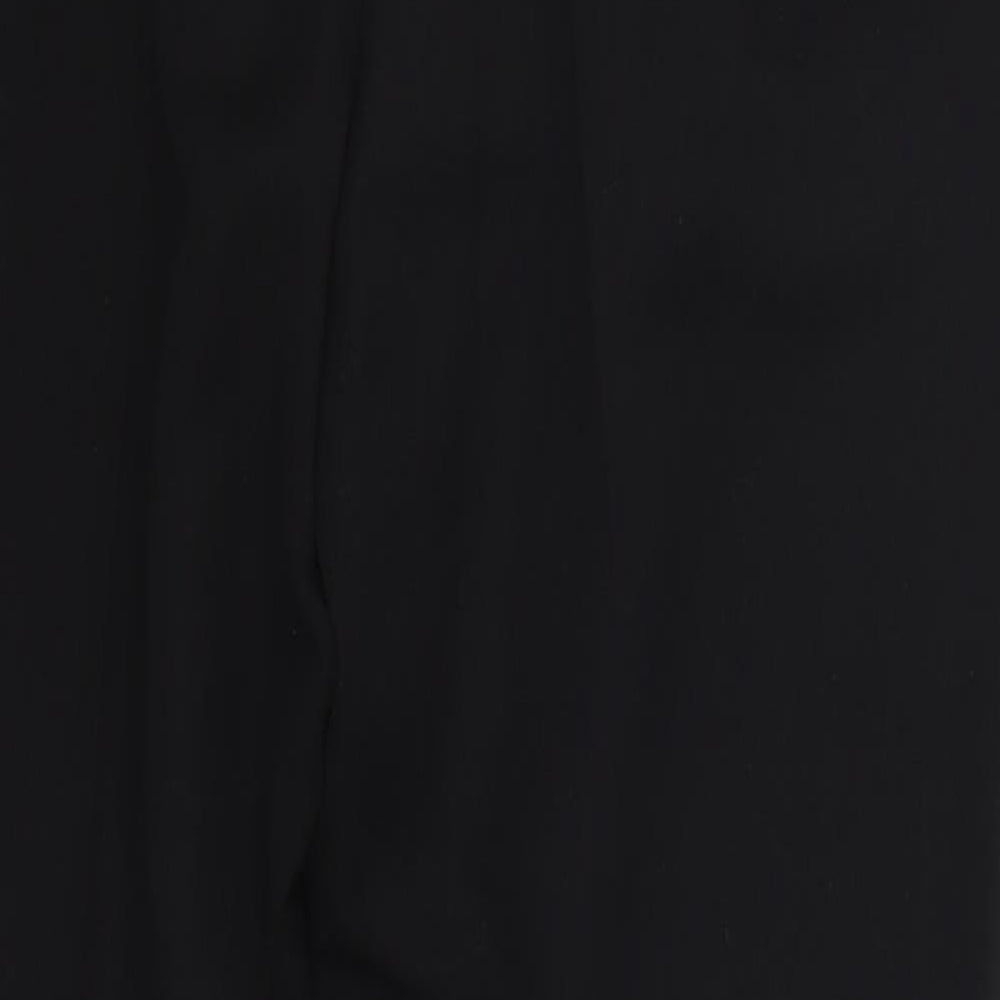 Papaya Womens Black   Trousers  Size 14 L29 in