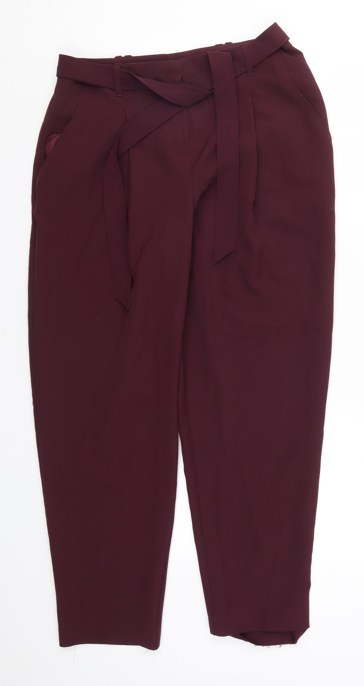 NEXT Womens Purple   Trousers  Size 12 L26 in - Plum Coloured