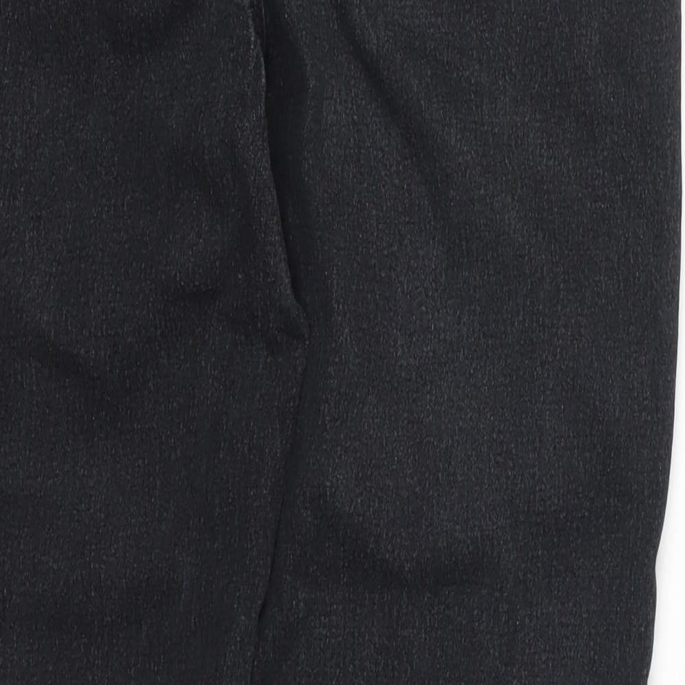 Diane Gilman Womens Black  Denim Straight Jeans Size 10 L27 in