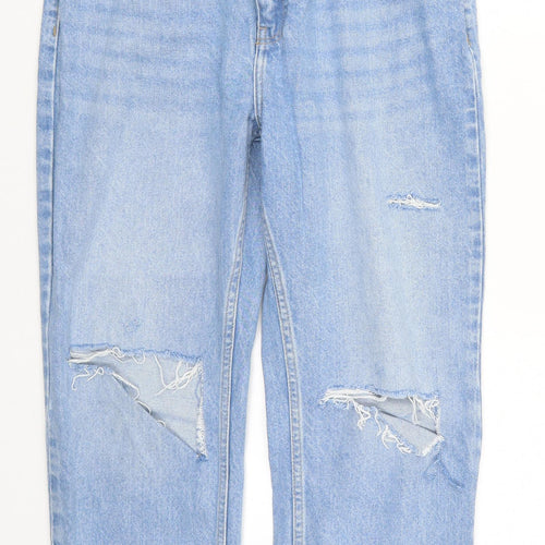 Denim Co Womens Blue  Denim Straight Jeans Size 14 L25 in