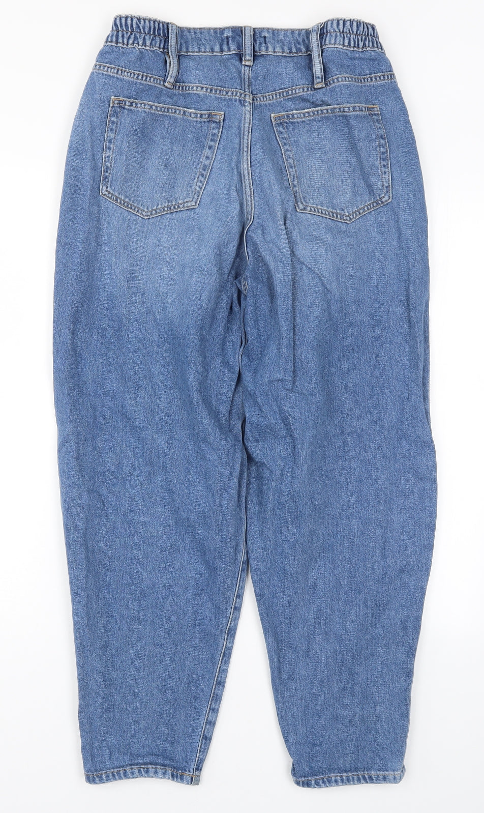F&F Womens Blue  Denim Mom Jeans Size 10 L25.5 in