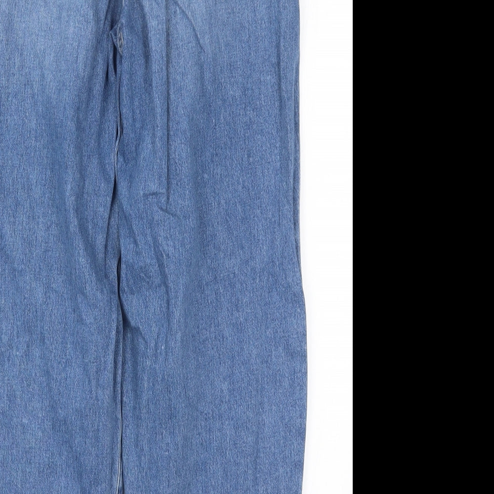 F&F Womens Blue  Denim Mom Jeans Size 10 L25.5 in