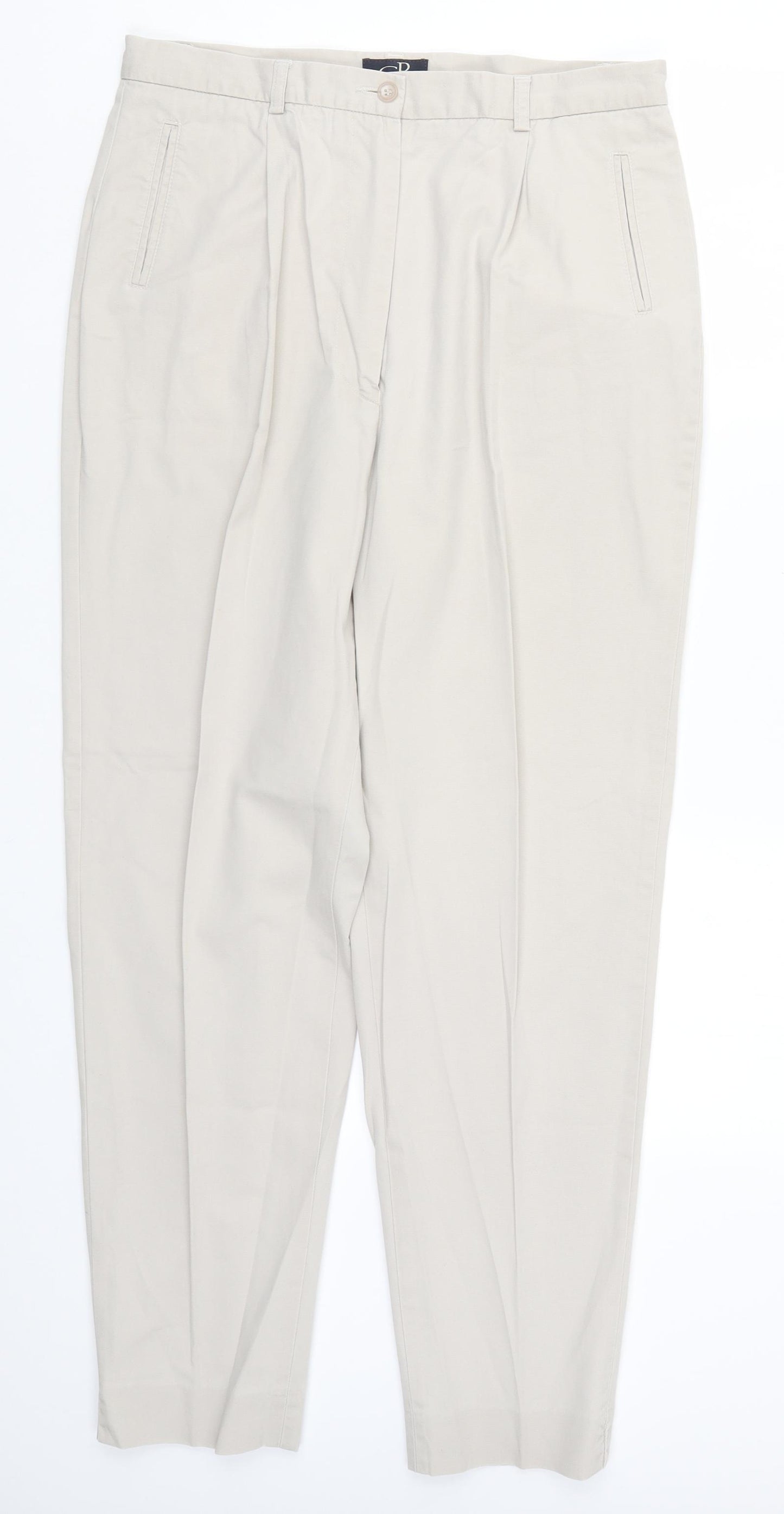 Ladies Breeches Womens Beige   Trousers  Size 16 L29 in