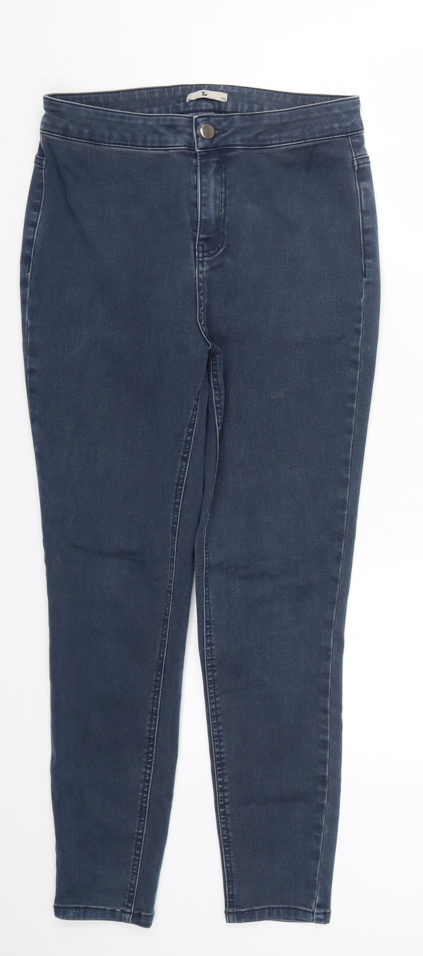 TU Womens Blue  Denim Skinny Jeans Size 12 L26 in