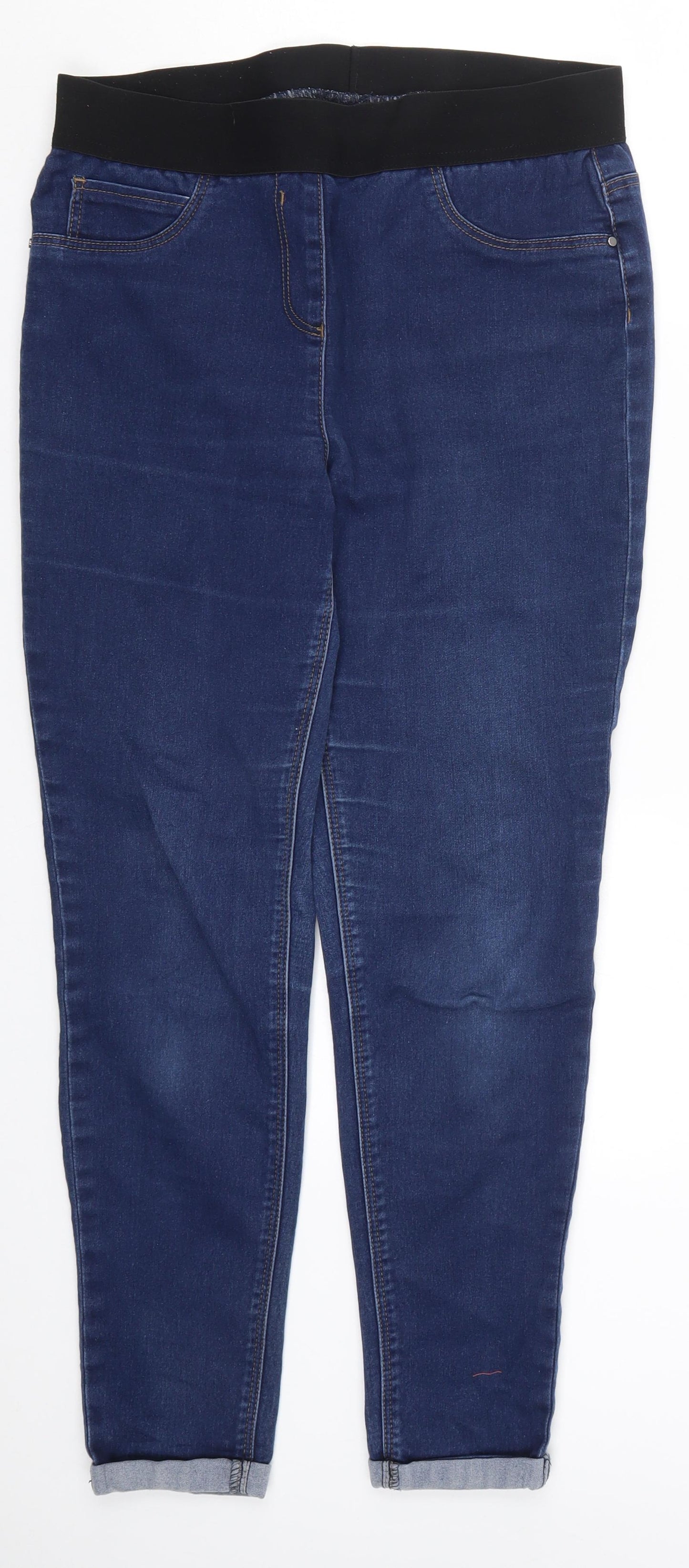 George Womens Blue  Denim Jegging Jeans Size 12 L27 in