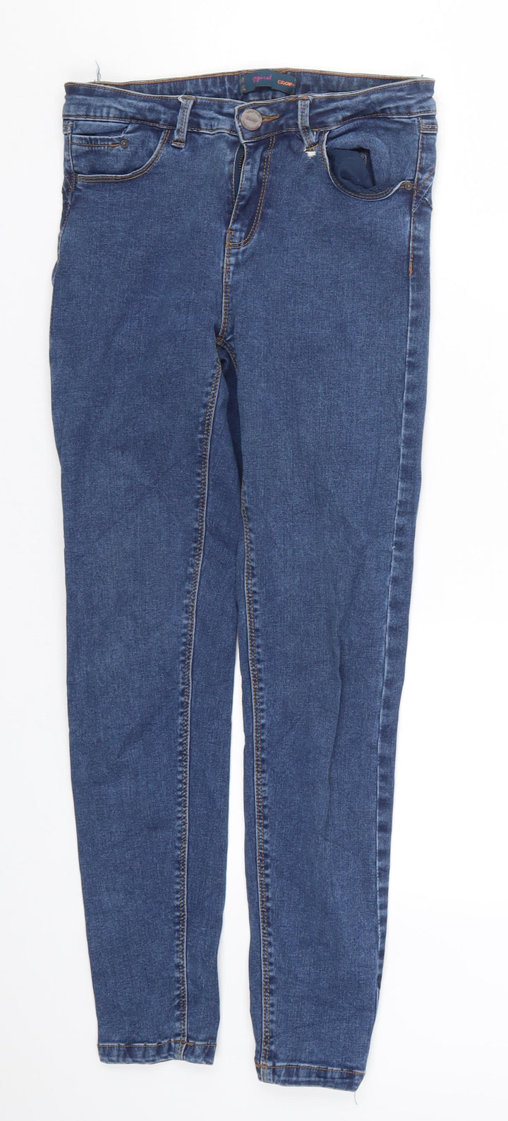Preworn Womens Blue  Denim Skinny Jeans Size 6 L26 in