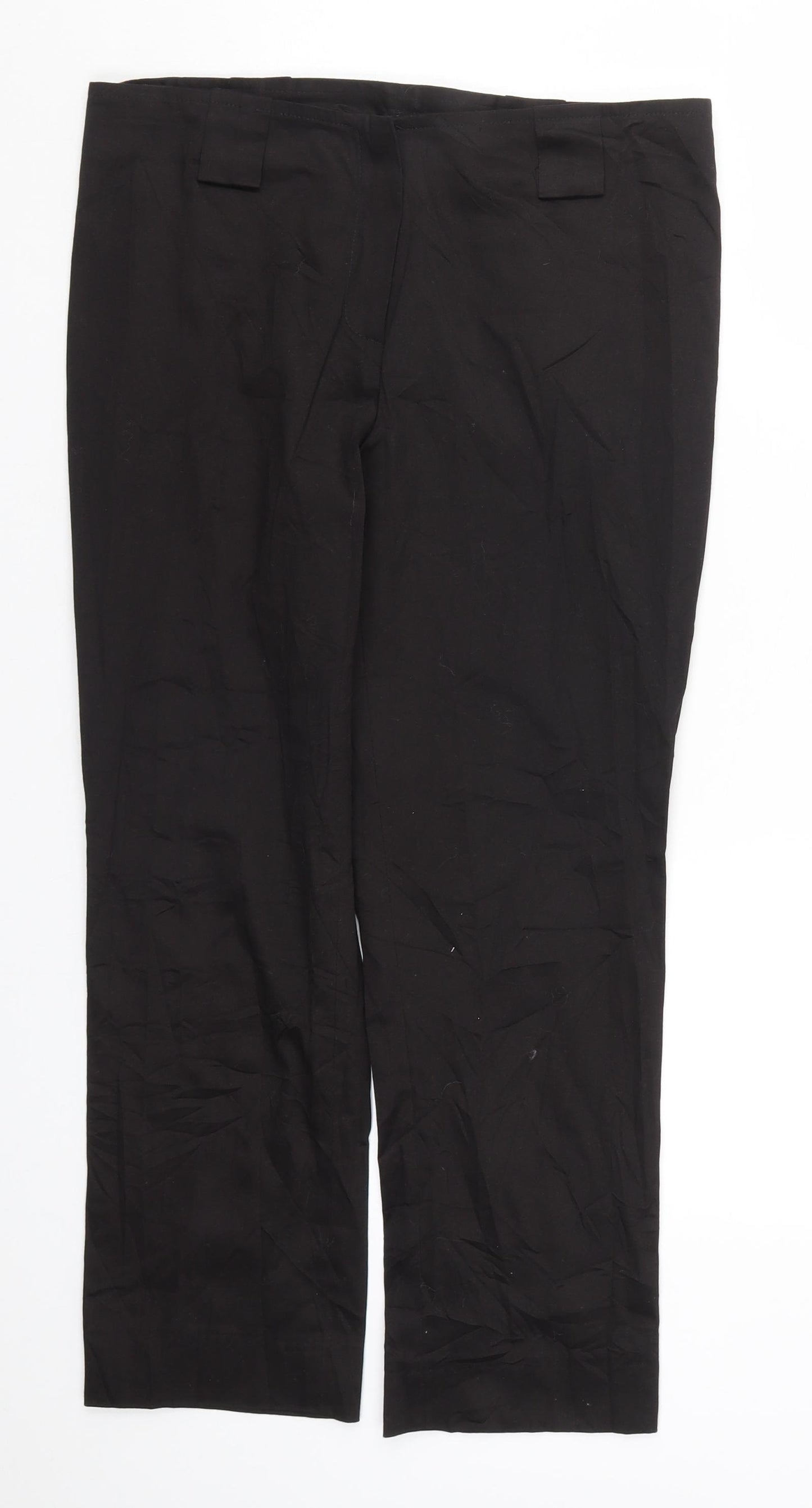 Styl Fashion Womens Black   Cropped Trousers Size 14 L25 in