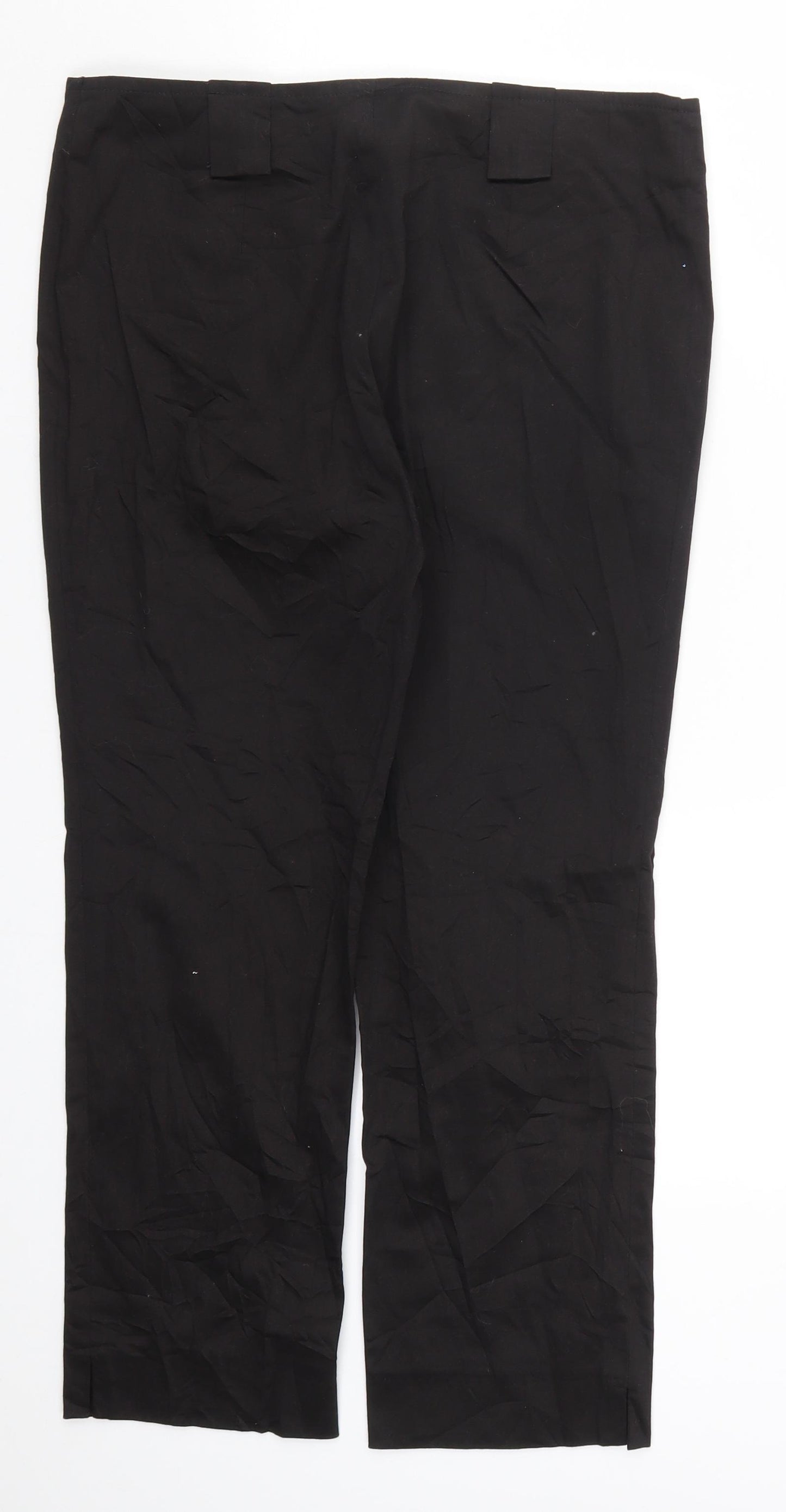 Styl Fashion Womens Black   Cropped Trousers Size 14 L25 in