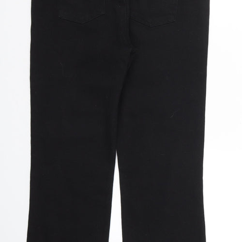 Diane Gilman Womens Black  Denim Straight Jeans Size 10 L28 in