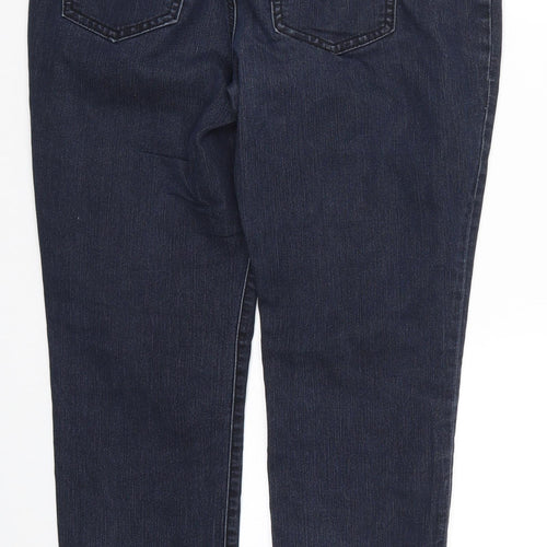 Women with Control Womens Blue  Denim Skinny Jeans Size 12 L26 in