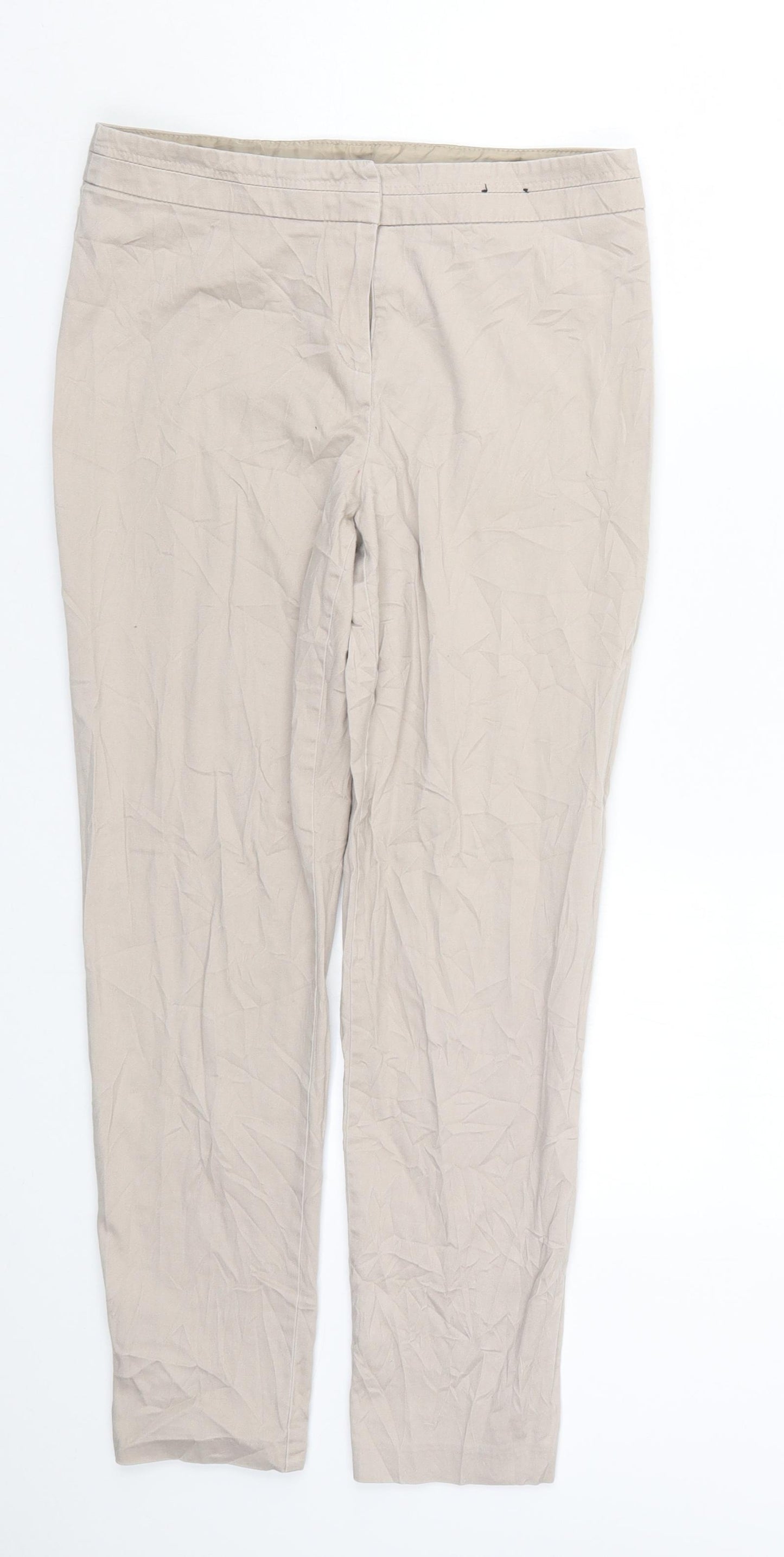 F&F Womens Beige   Trousers  Size 8 L25 in