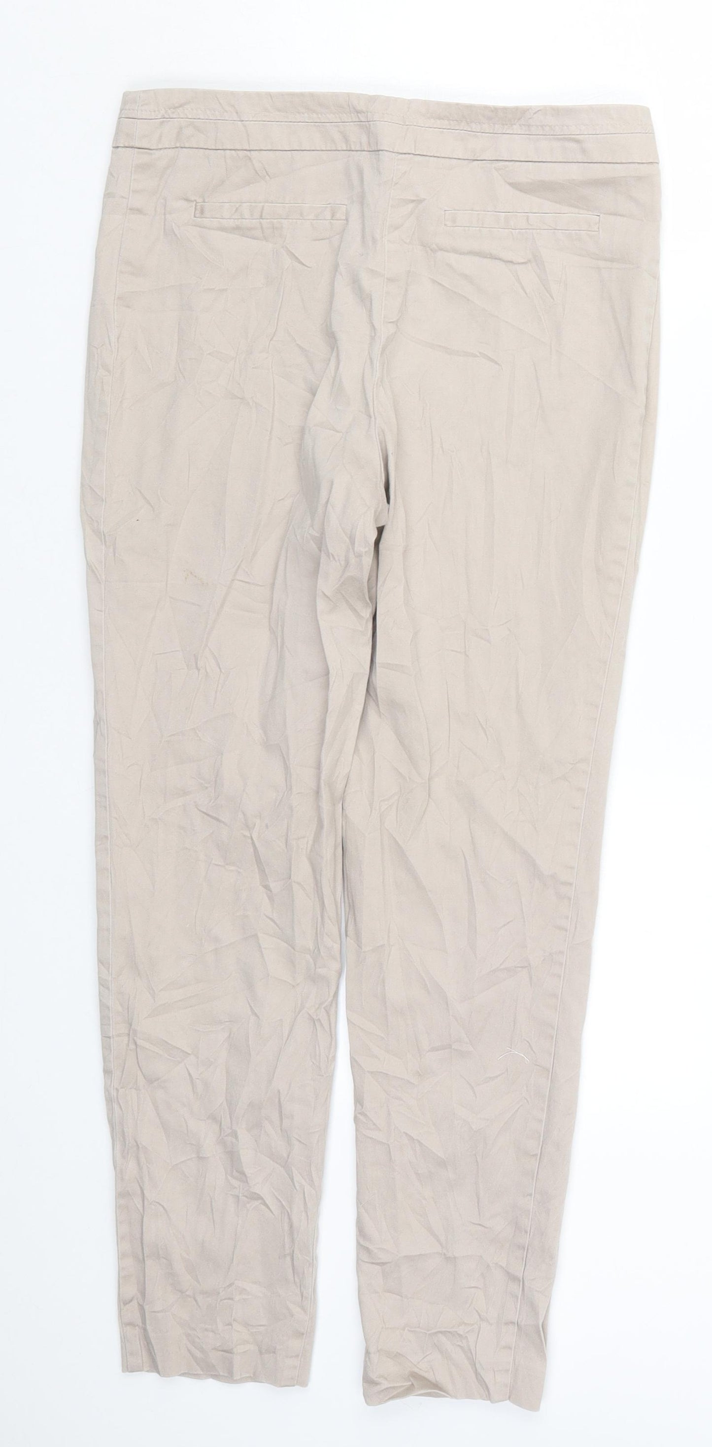 F&F Womens Beige   Trousers  Size 8 L25 in
