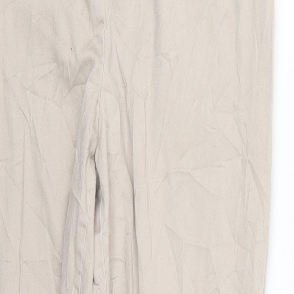 F&F Womens Beige   Trousers  Size 8 L25 in