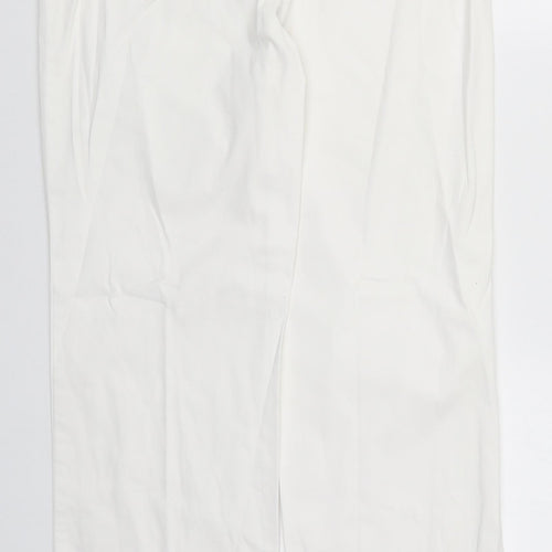 Marks and Spencer Womens White   Trousers  Size 14 L31 in