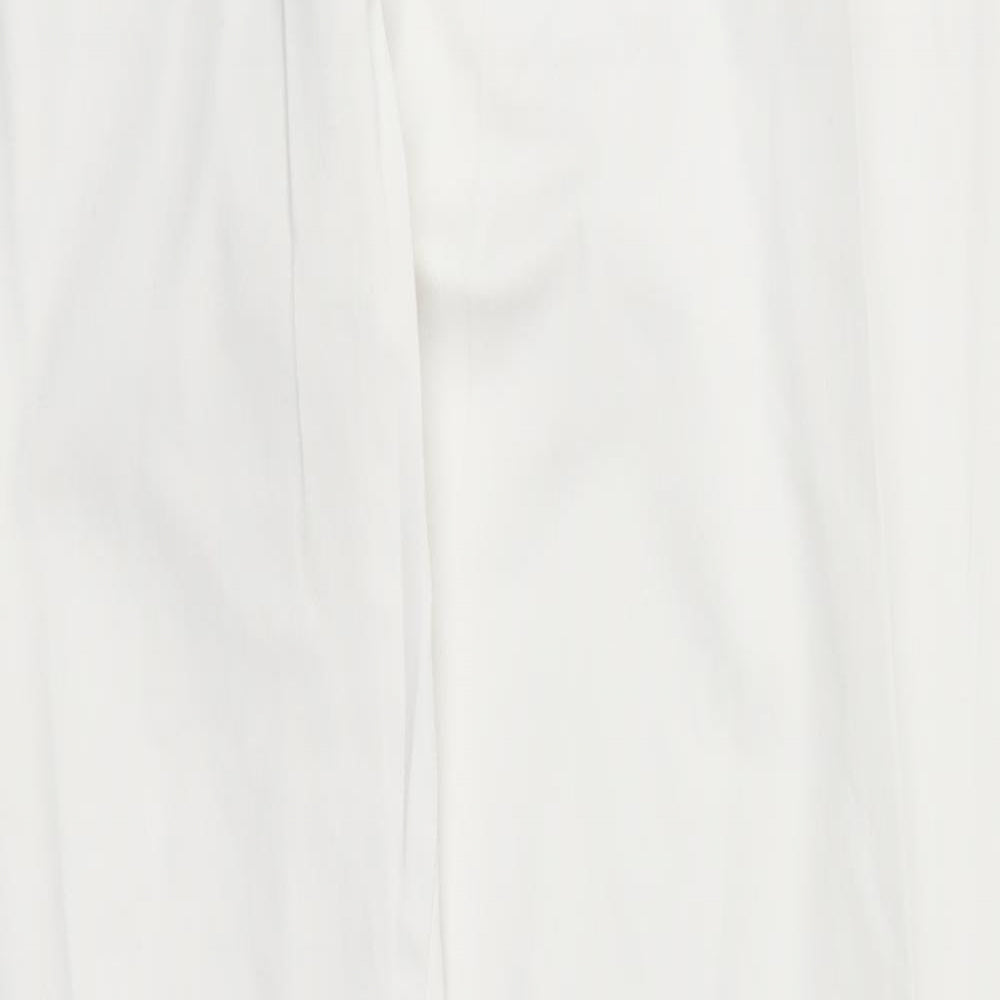 Marks and Spencer Womens White   Trousers  Size 14 L31 in