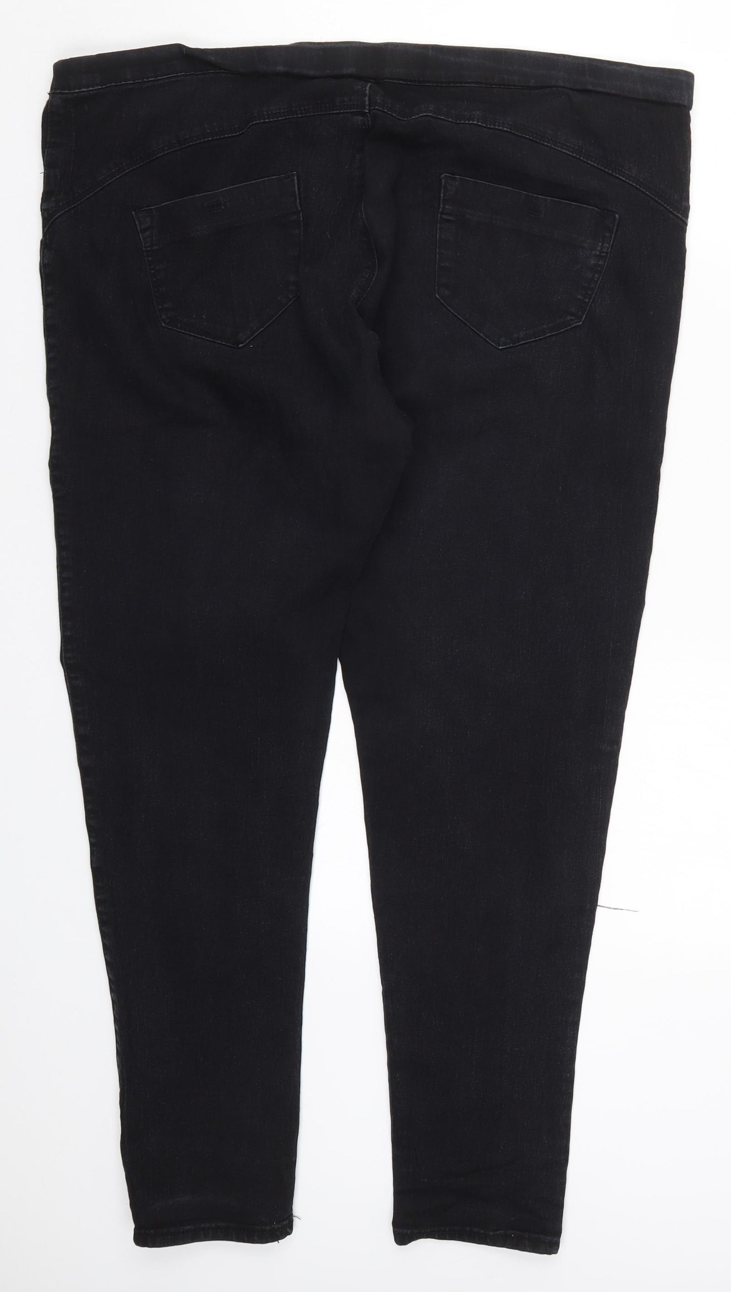 Denim Co Womens Black  Denim Jegging Jeans Size 18 L27.5 in