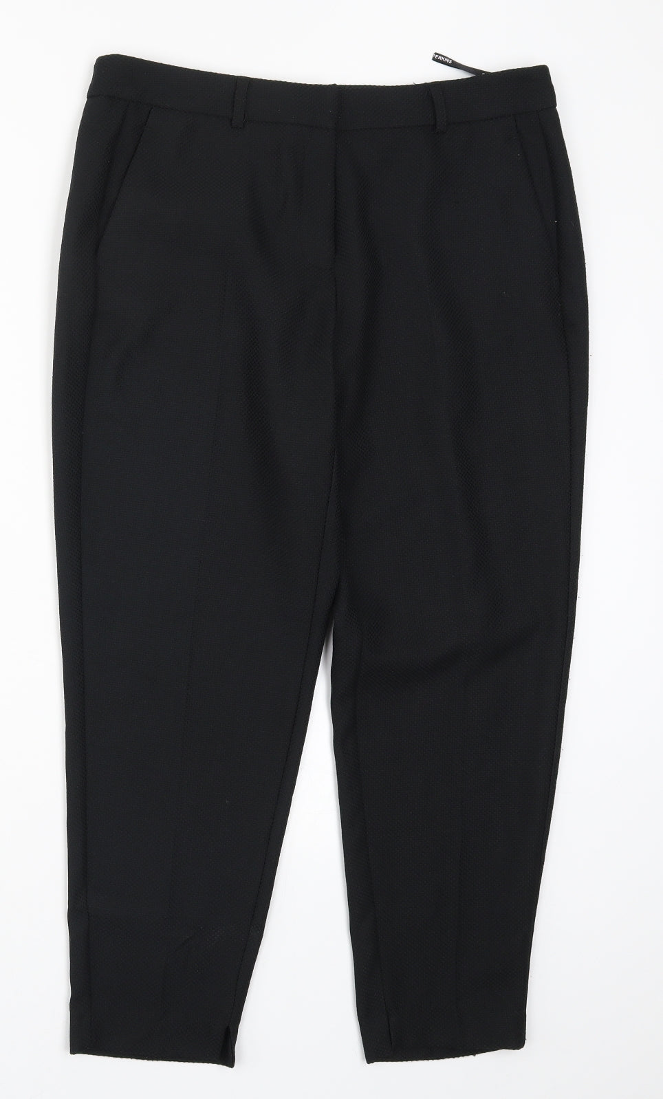 Dorothy Perkins Womens Black   Cropped Trousers Size 12 L25 in