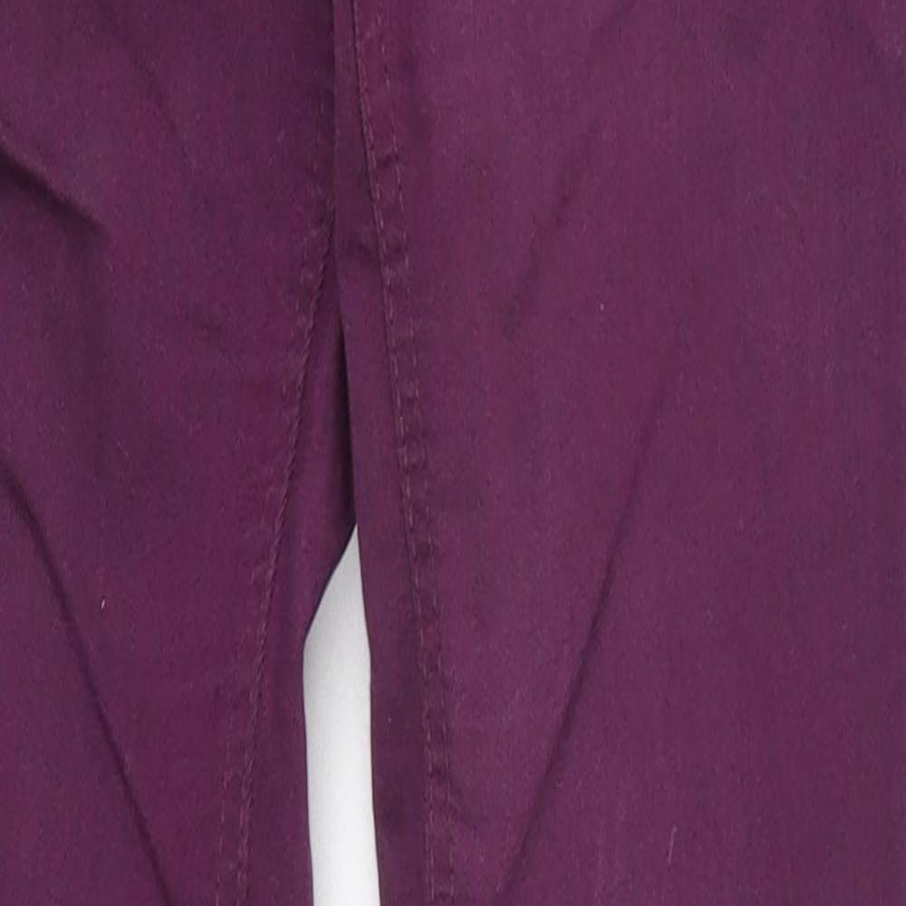 Miss Selfridge Womens Purple  Denim Skinny Jeans Size 8 L29 in