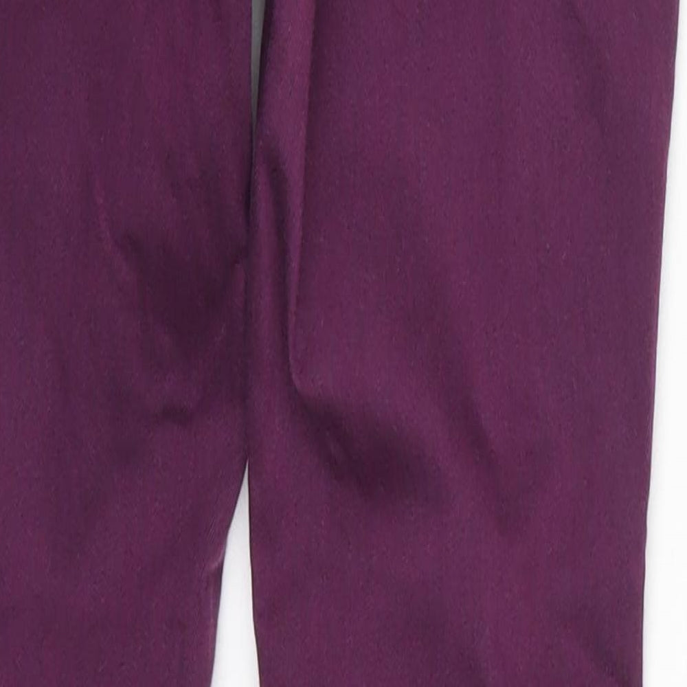 Miss Selfridge Womens Purple  Denim Skinny Jeans Size 8 L29 in