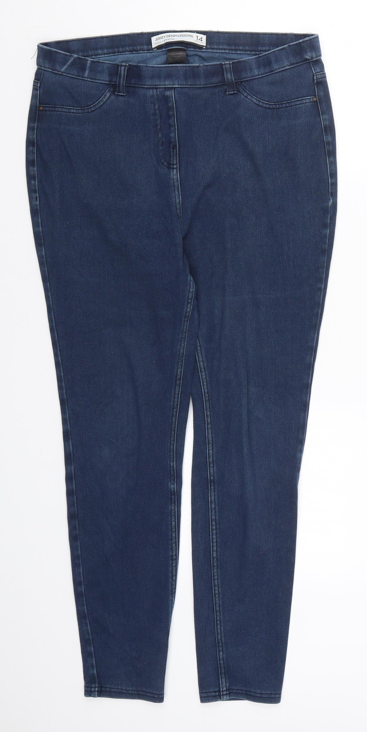 NEXT Womens Blue  Denim Jegging Jeans Size 18 L25 in