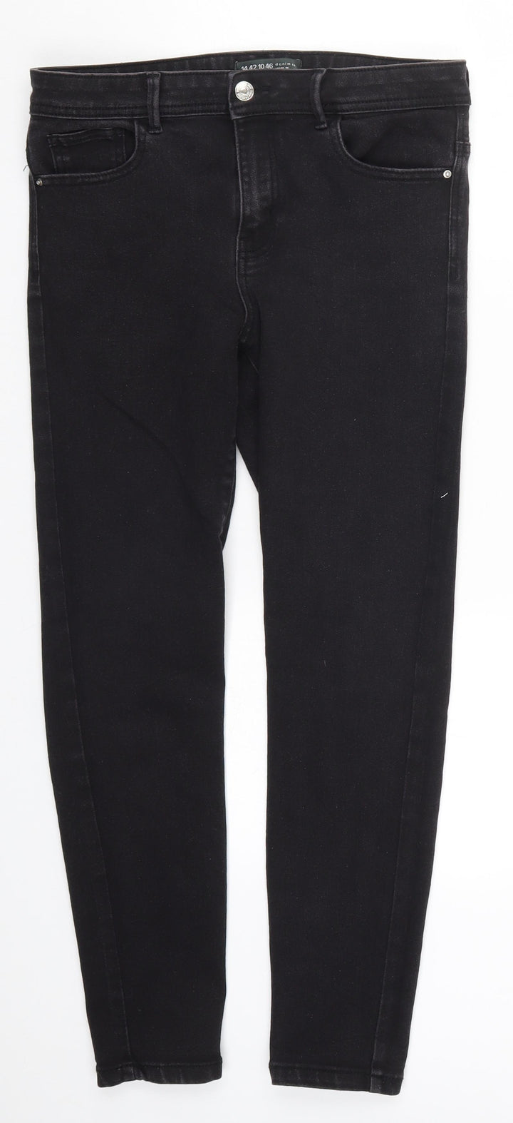 Denim Co Womens Black  Denim Skinny Jeans Size 14 L27 in