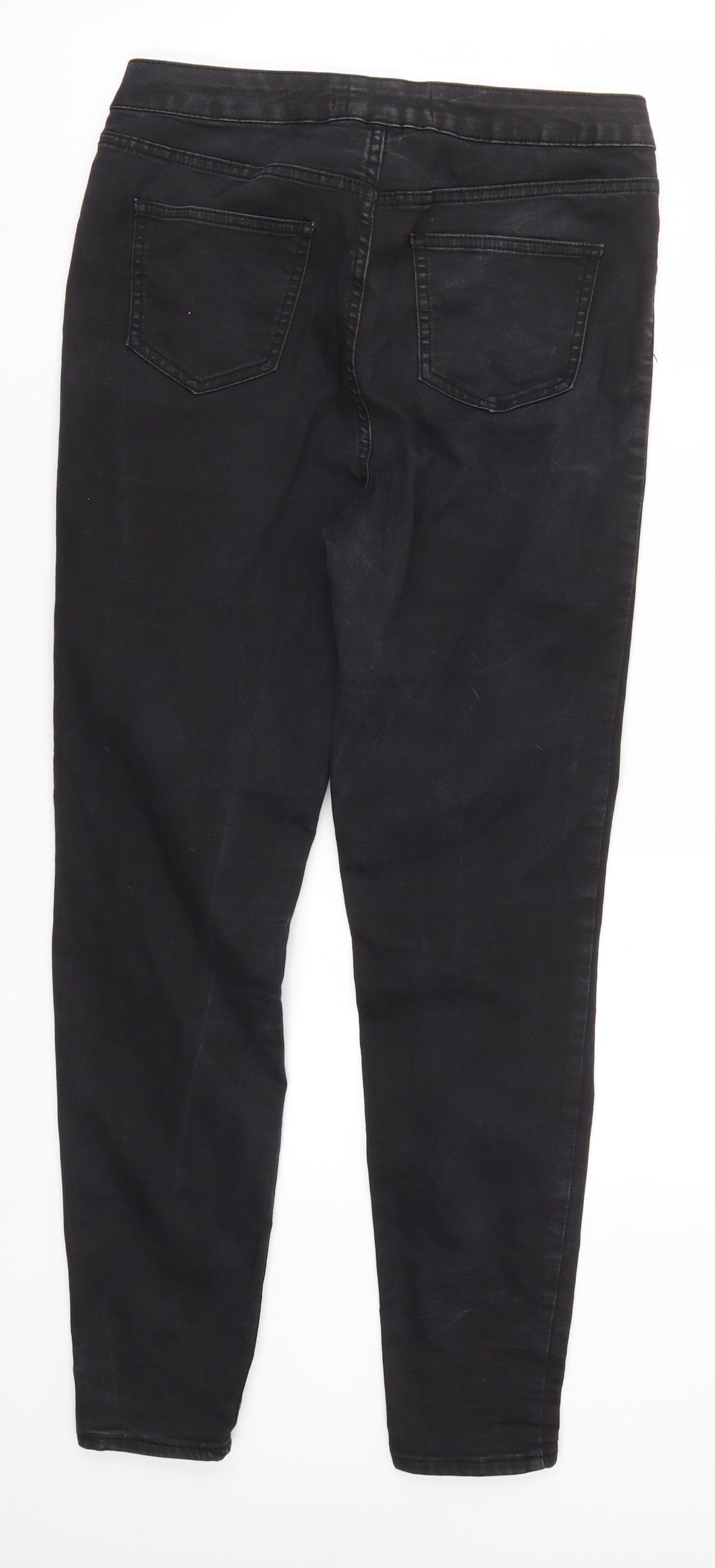 New Look Womens Black  Denim Skinny Jeans Size 14 L27 in