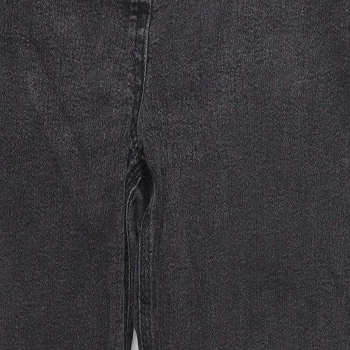 BHS Womens Black  Denim Straight Jeans Size 14 L25 in