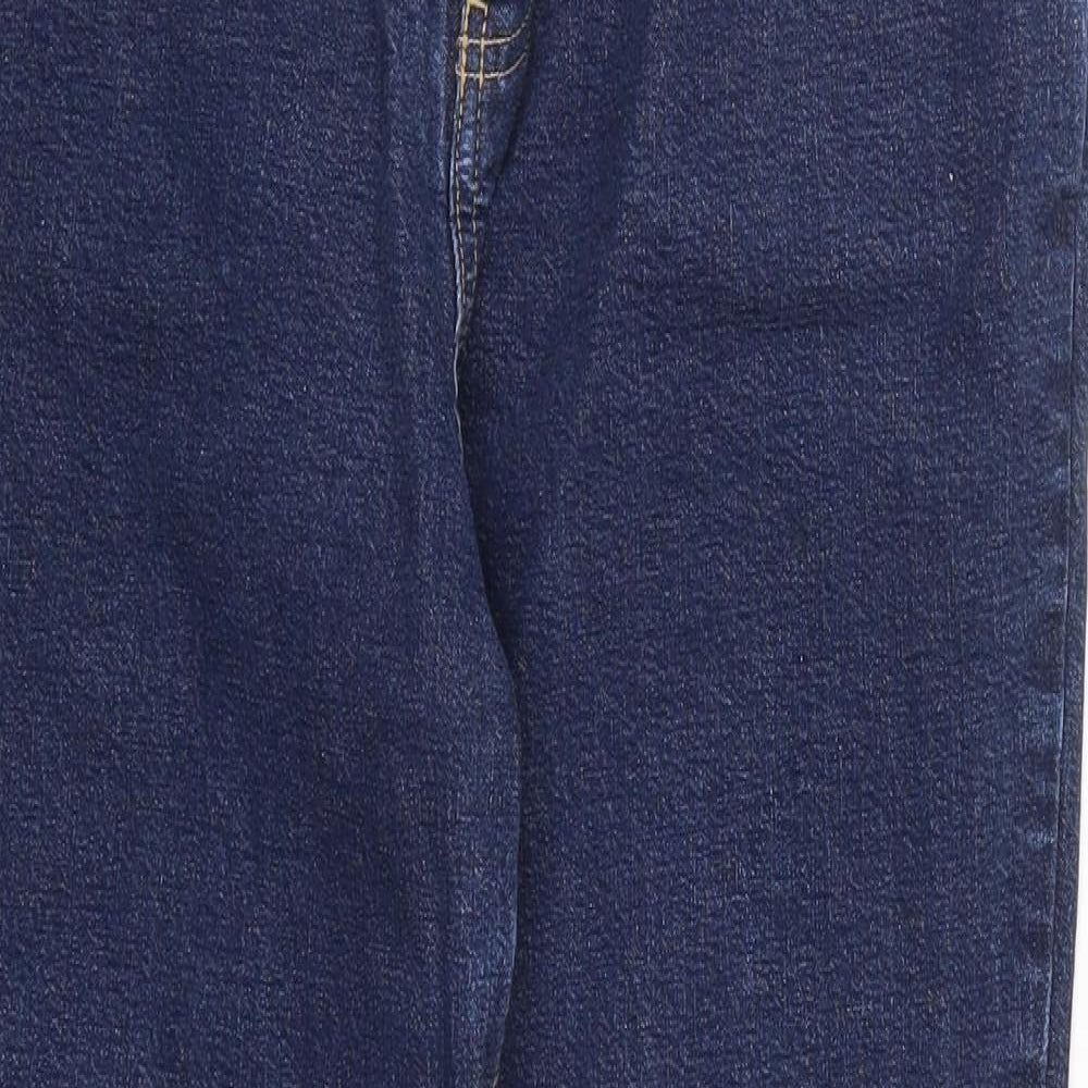Marks and Spencer Womens Blue  Denim Straight Jeans Size 14 L27.5 in
