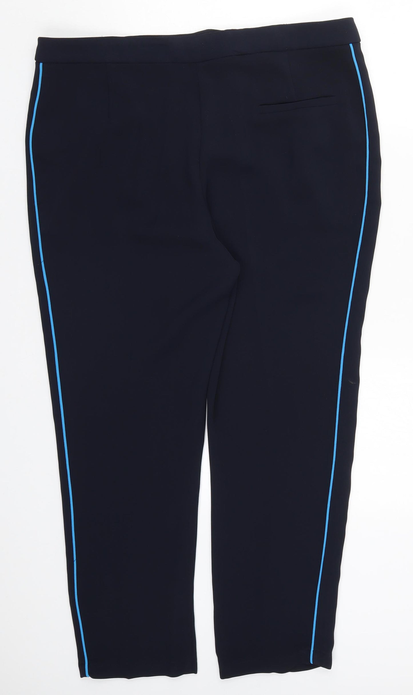 Topshop Womens Blue   Trousers  Size 14 L26.5 in