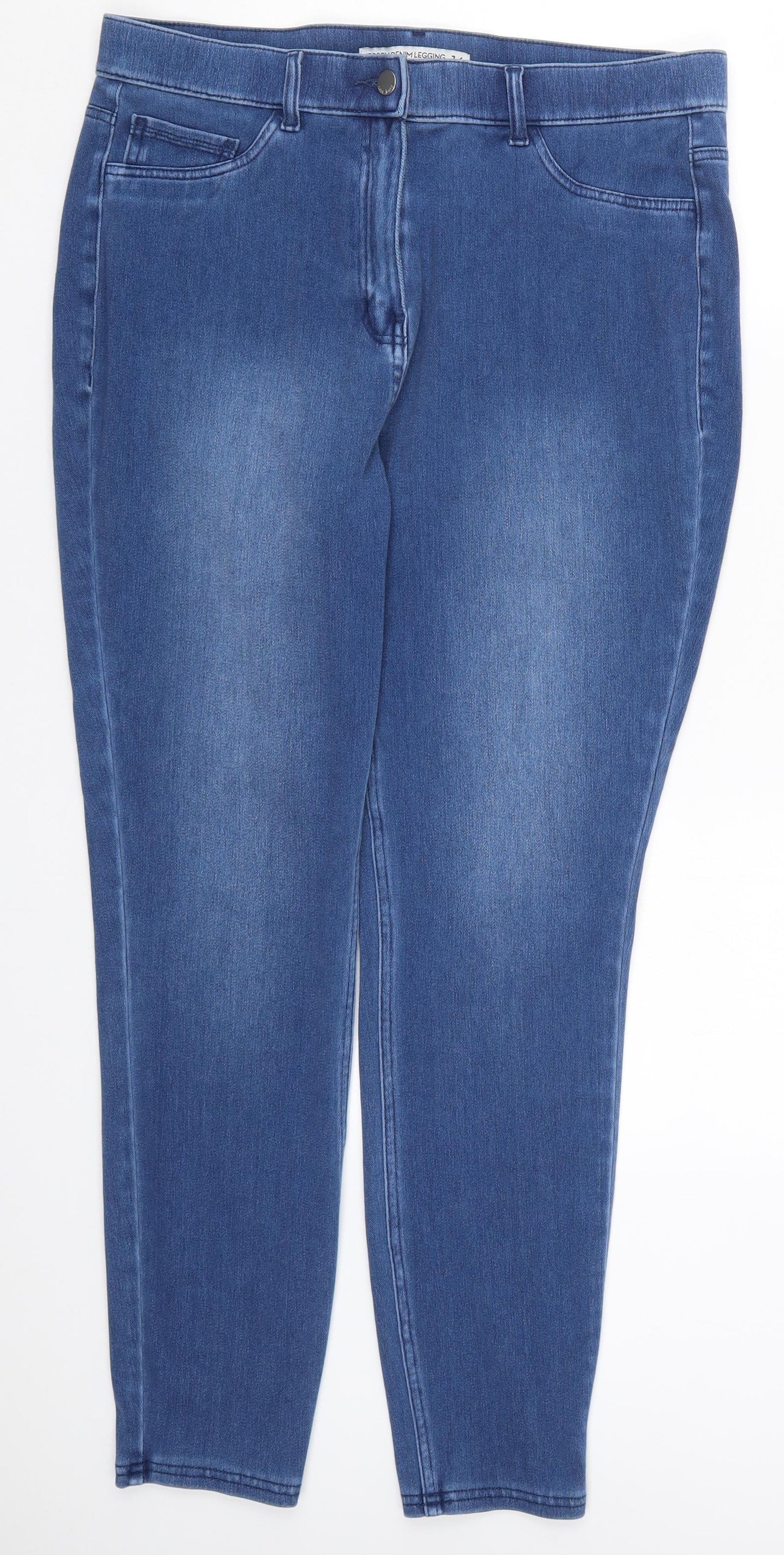 NEXT Womens Blue  Denim Jegging Jeans Size 16 L28 in