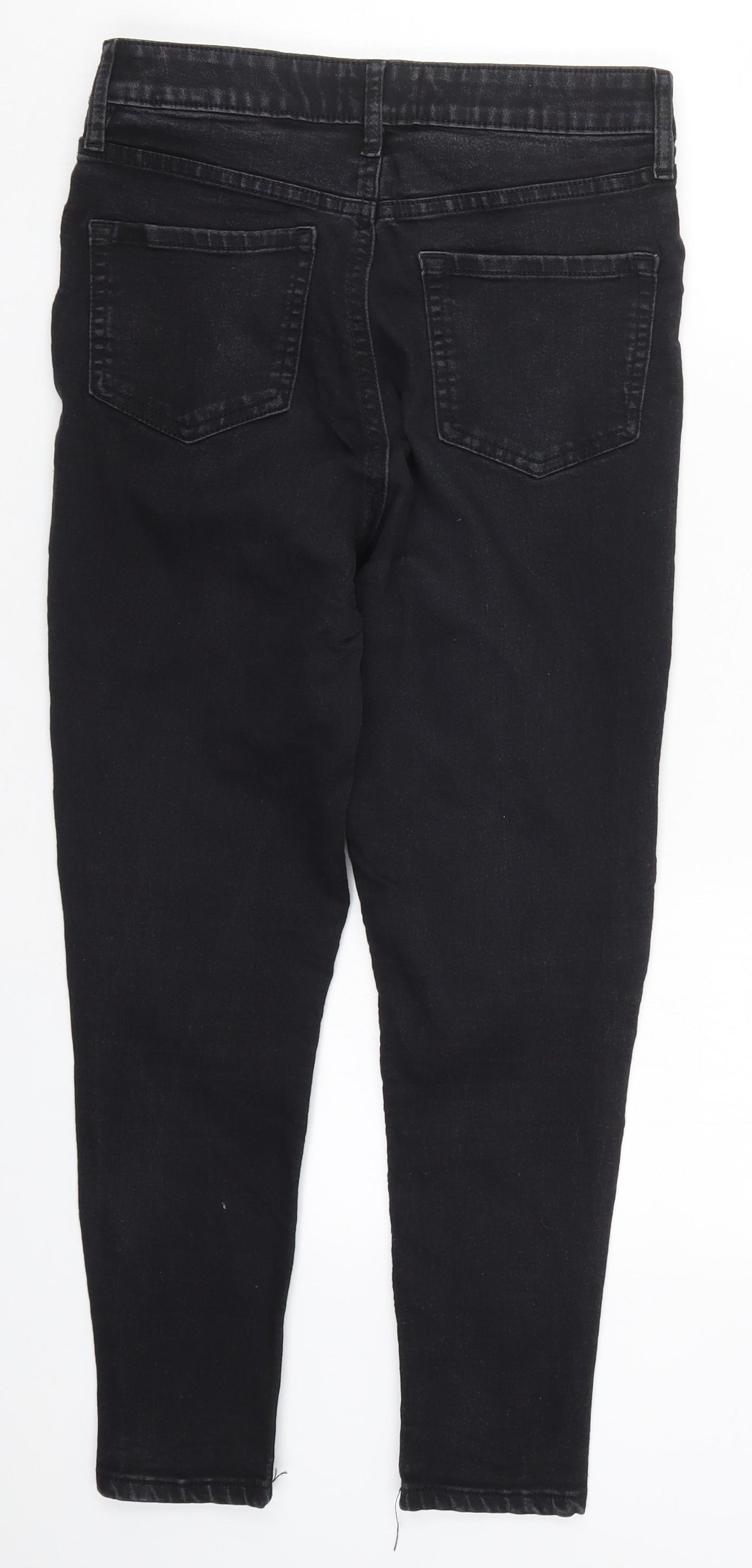 F&F Womens Black  Denim Skinny Jeans Size 10 L24 in