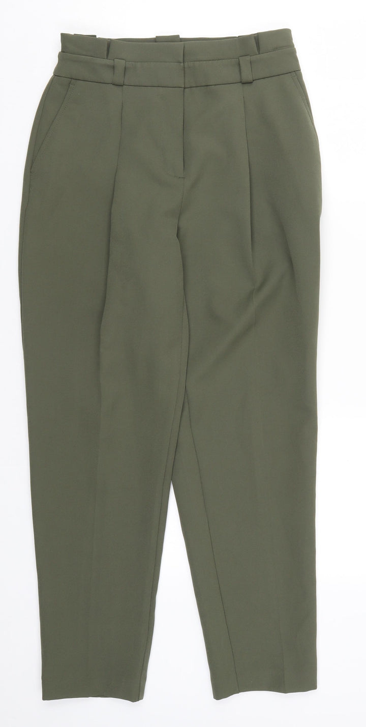 New Look Womens Green Trousers Size 6 L25.5 in