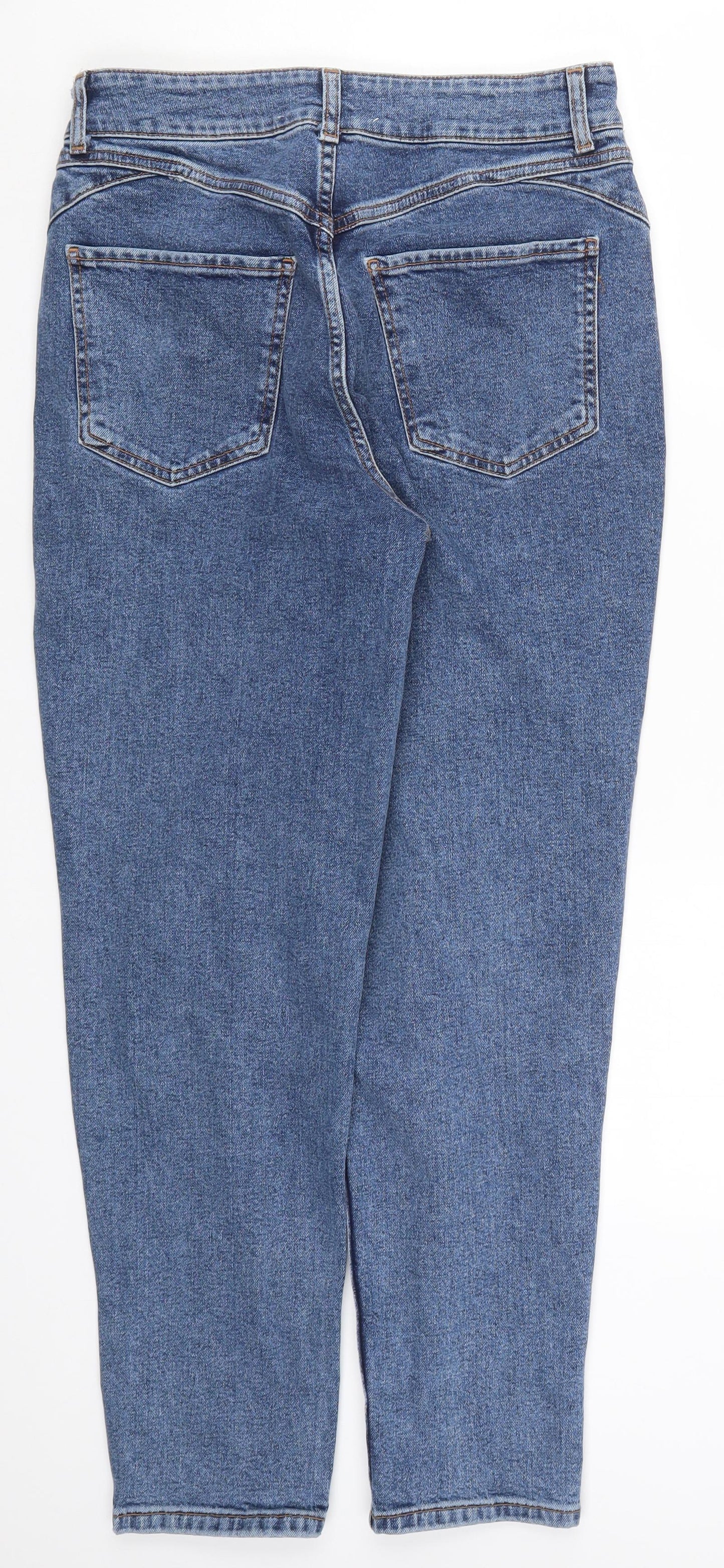 Denim Co Womens Blue  Denim Tapered Jeans Size 12 L27 in