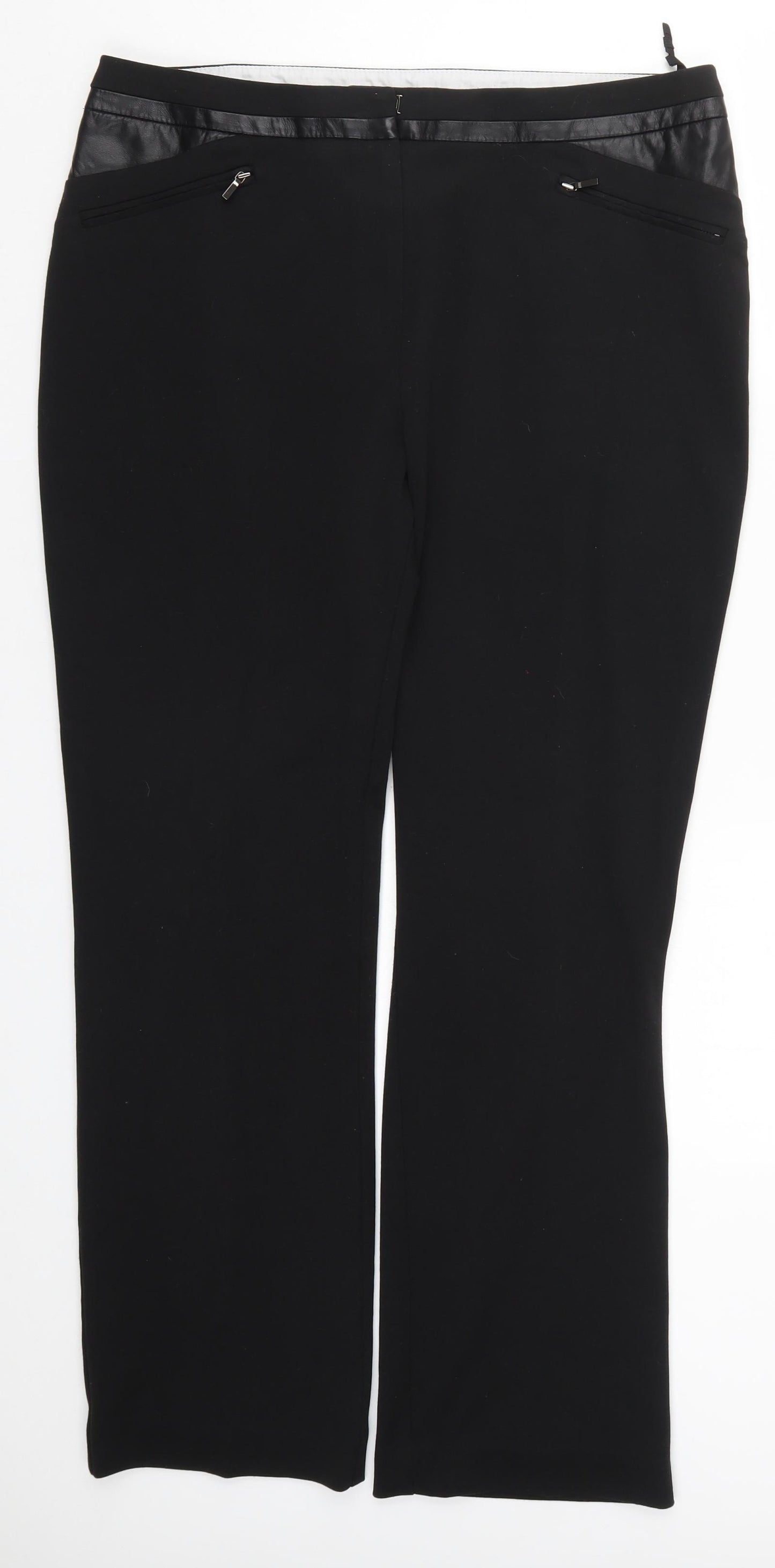 Marks and Spencer Womens Black   Trousers  Size 14 L29 in