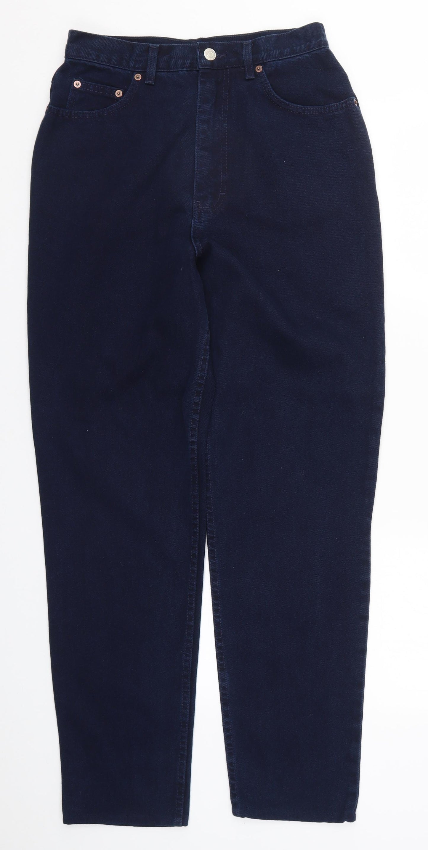 Marks and Spencer Womens Blue  Denim Tapered Jeans Size 14 L30 in