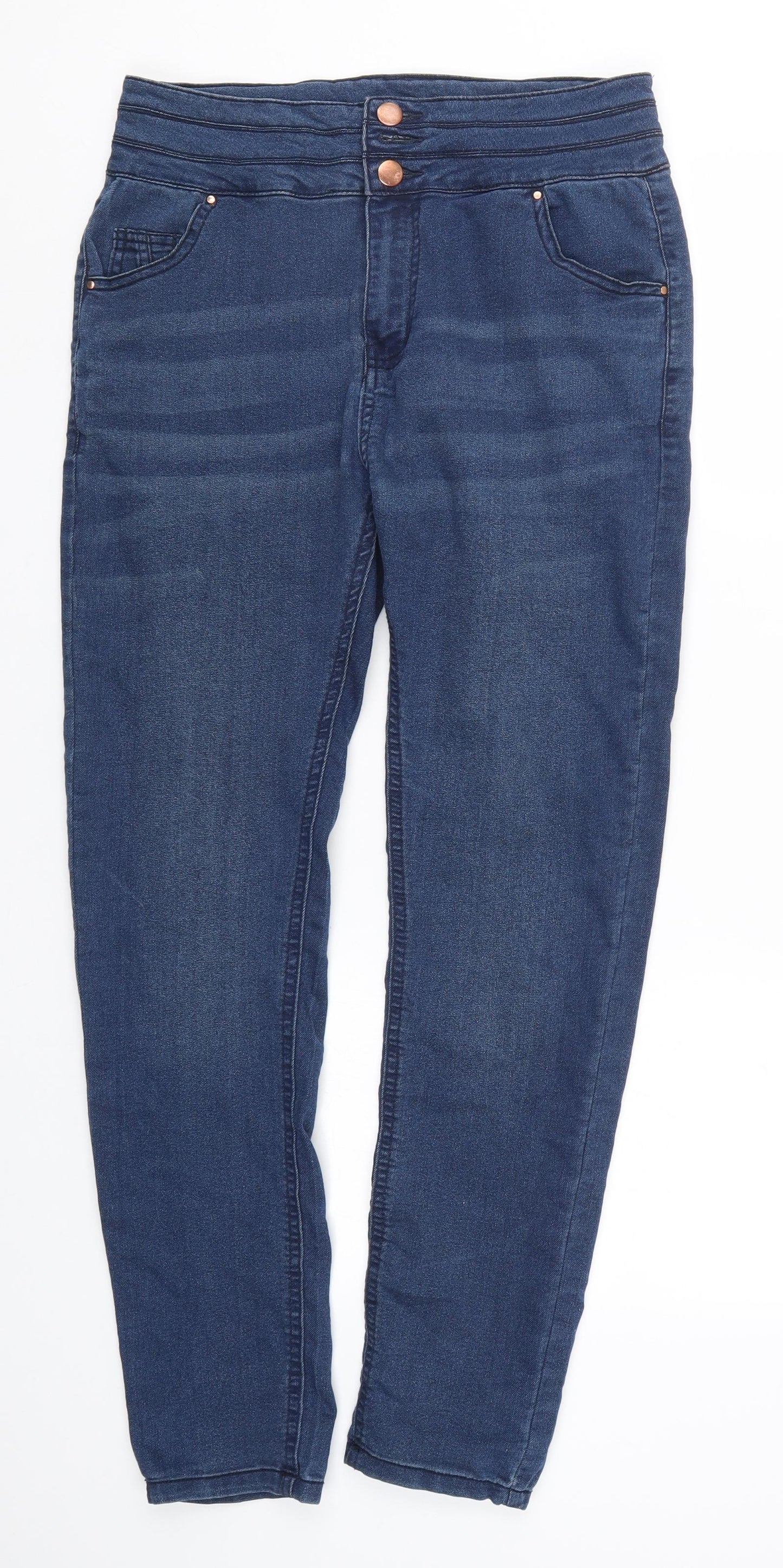 Select Womens Blue  Denim Skinny Jeans Size 14 L29 in
