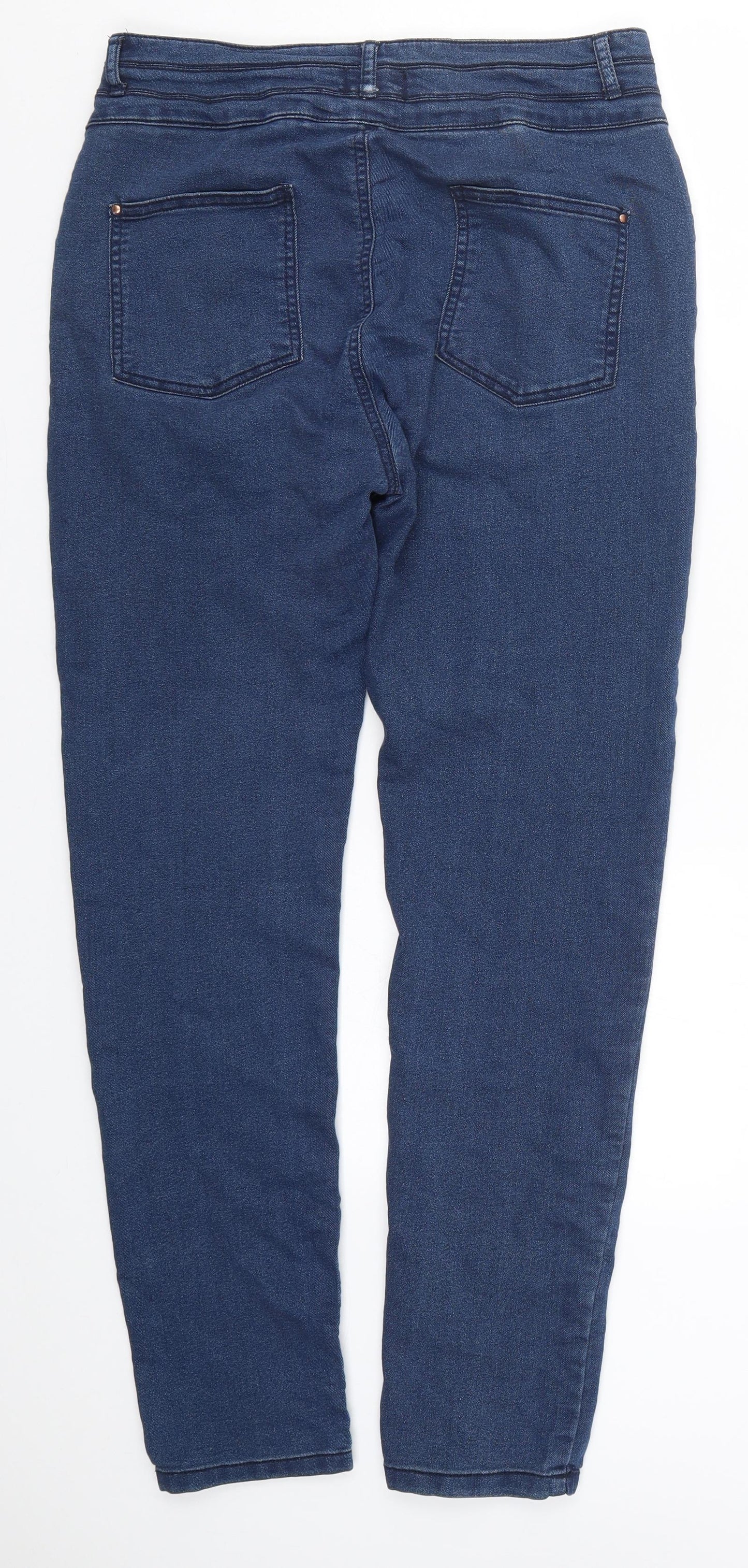 Select Womens Blue  Denim Skinny Jeans Size 14 L29 in