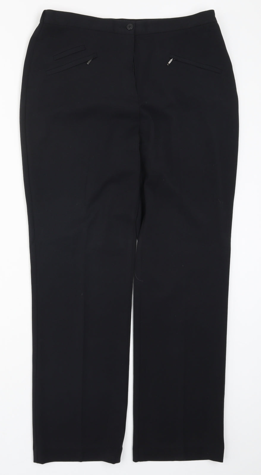 Marks and Spencer Womens Black   Trousers  Size 12 L28.5 in