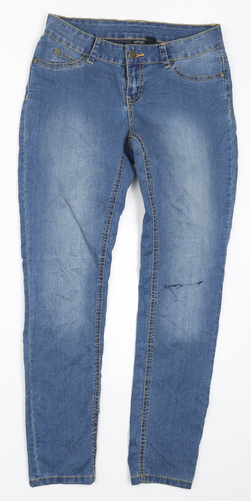 ESMARA Womens Blue  Denim Skinny Jeans Size 10 L28 in