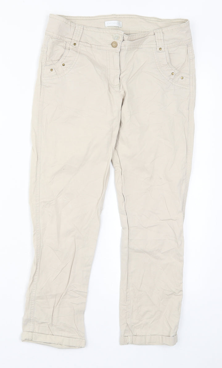 Promod Womens Beige   Trousers  Size 27 in L23 in