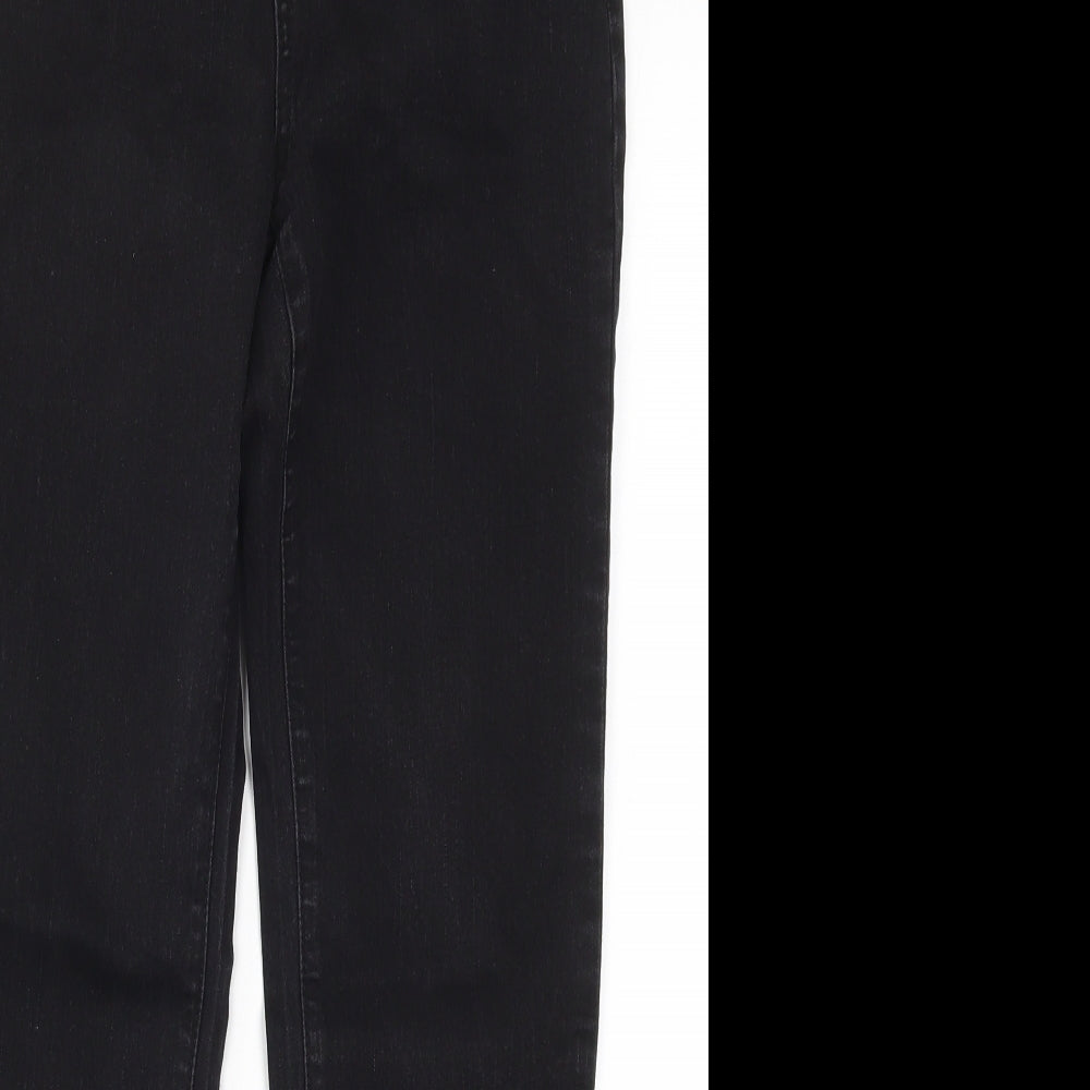 TU Womens Black  Denim Straight Jeans Size 12 L27 in