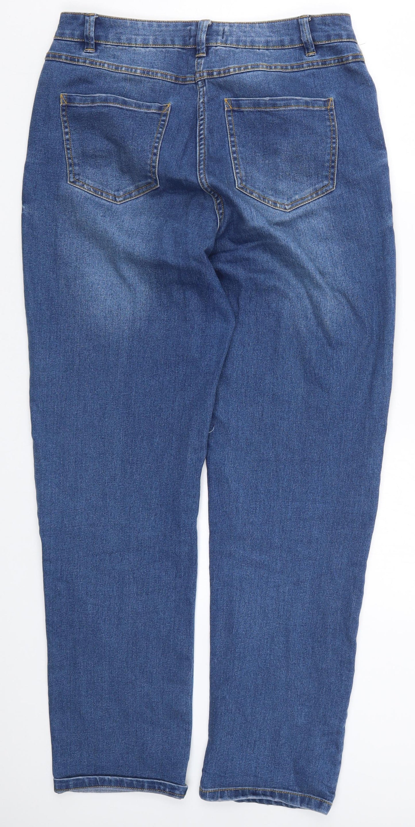 Papaya Womens Blue  Denim Straight Jeans Size 12 L30 in