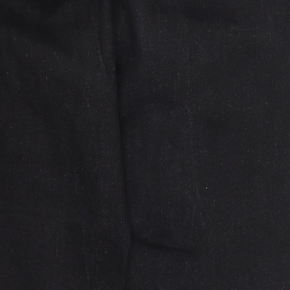 Papaya Womens Black  Denim Mom Jeans Size 12 L28 in